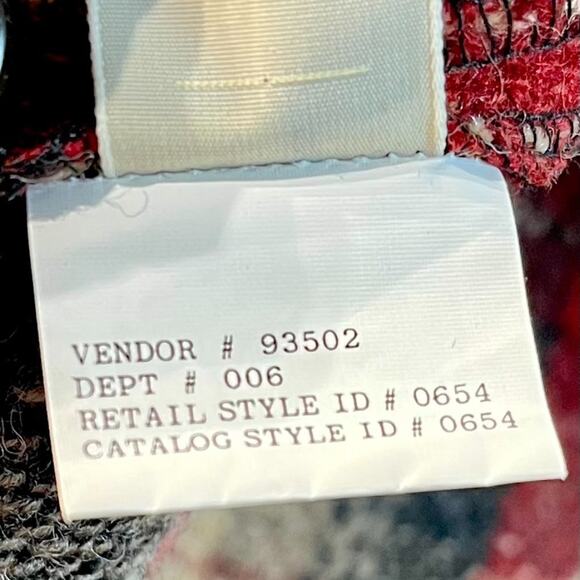 Eddie Bauer Legends Vintage 80’s/90’s Wool Plaid Vest Size Small - Picture 6 of 7